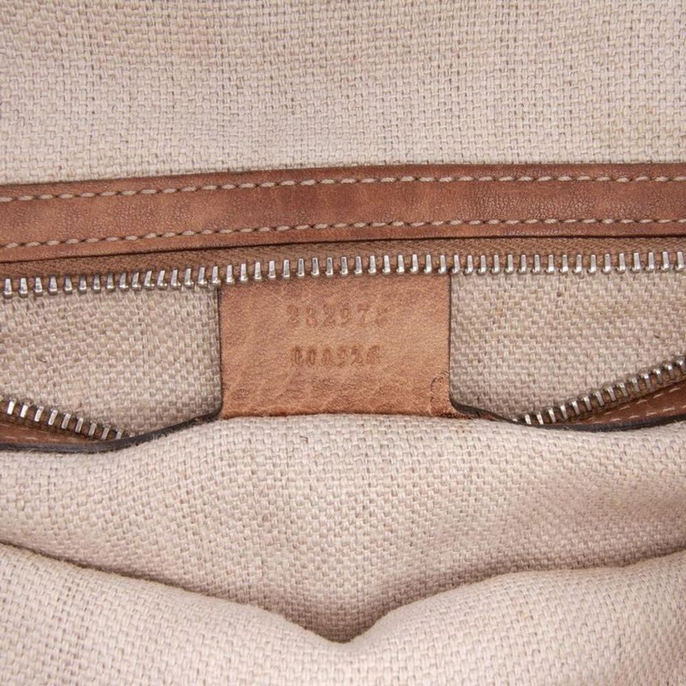 Pre Loved gucci GG Pattern Tote Women Brown Tote Bags - Picture 6 of 8